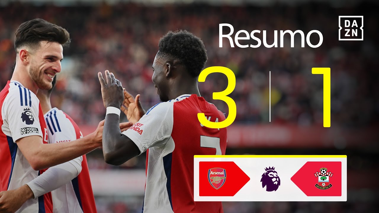 Resumo | Arsenal 3-1 Southampton | Premier League 24/25