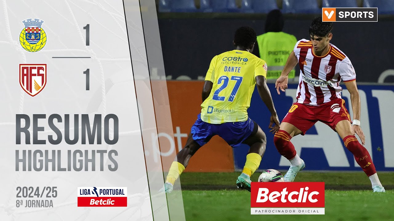 Resumo: Arouca 1-1 AVS (Liga 24/25 #8)