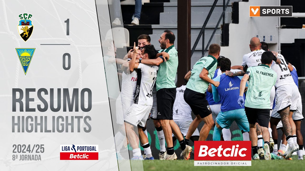 Resumo: Farense 1-0 Estoril (Liga 24/25 #8)