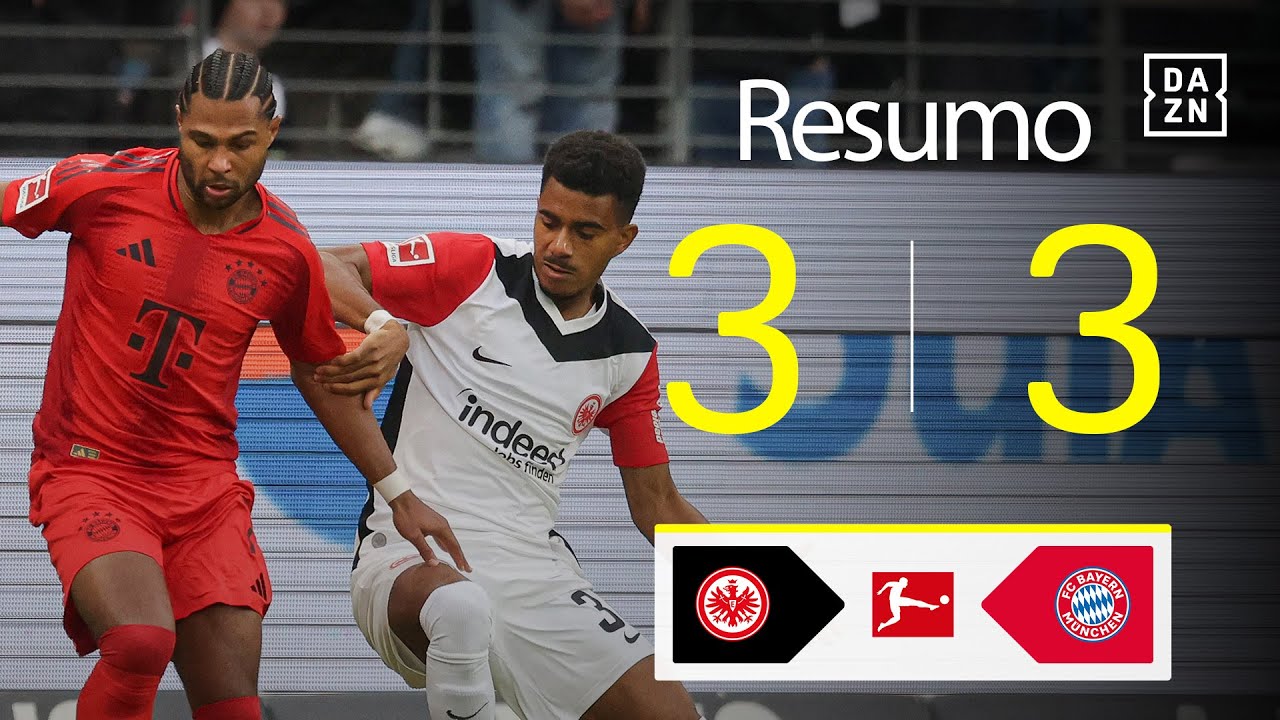 Resumo | Eintracht Frankfurt 3-3 Bayern | Bundesliga 24/25