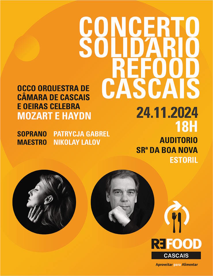 Concerto Solid&aacute;rio Refood Cascais – OCCO e Tributo a Mozart e Haydn