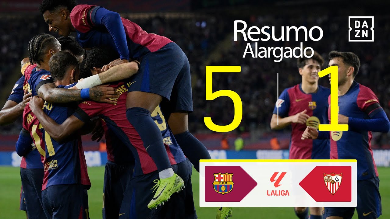 Resumo alargado | Barcelona 5-1 Sevilla | LALIGA 24/25