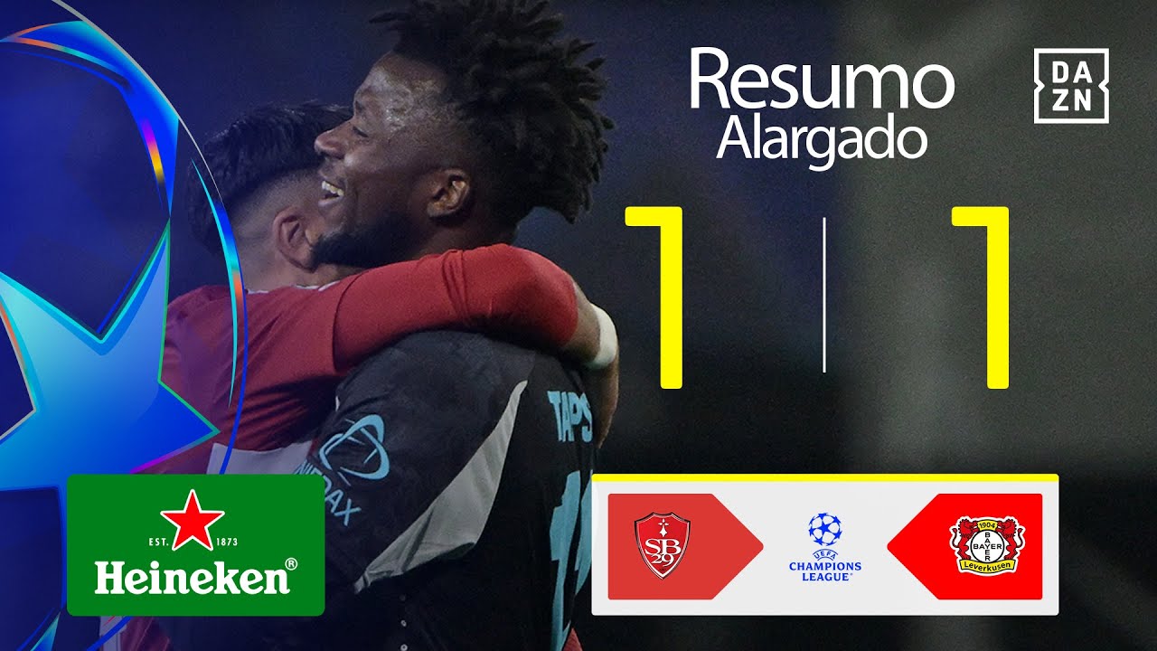 Resumo alargado | Brest 1-1 Leverkusen | Champions League 24/25