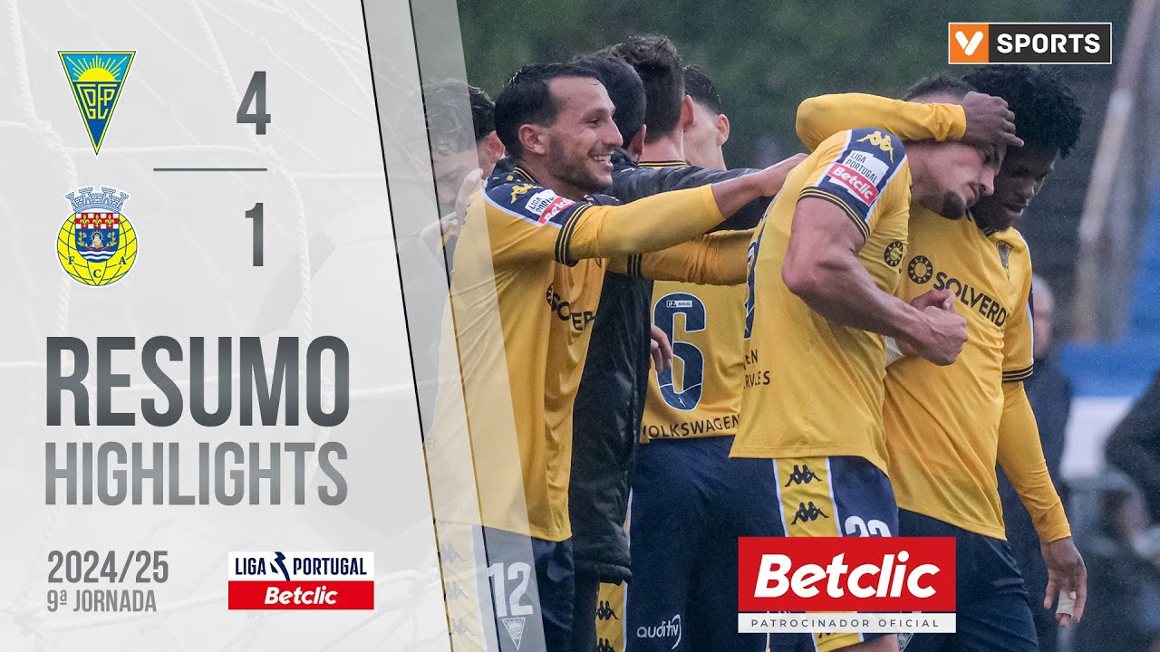 Resumo: Estoril 4-1 Arouca (Liga 24/25 #9)