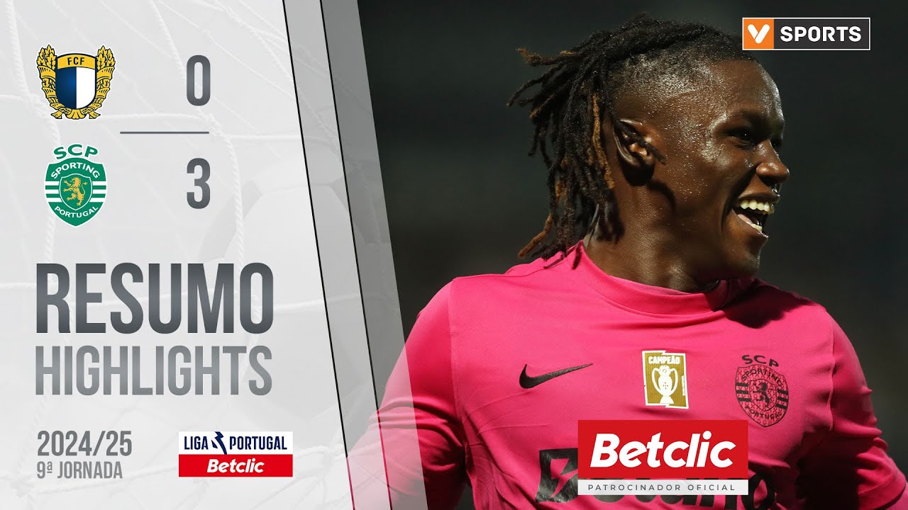 Resumo: Famalic&atilde;o 0-3 Sporting (Liga 24/25 #9)