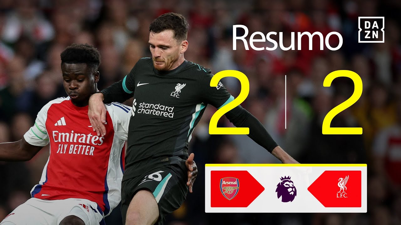Resumo | Arsenal 2-2 Liverpool | Premier League 24/25