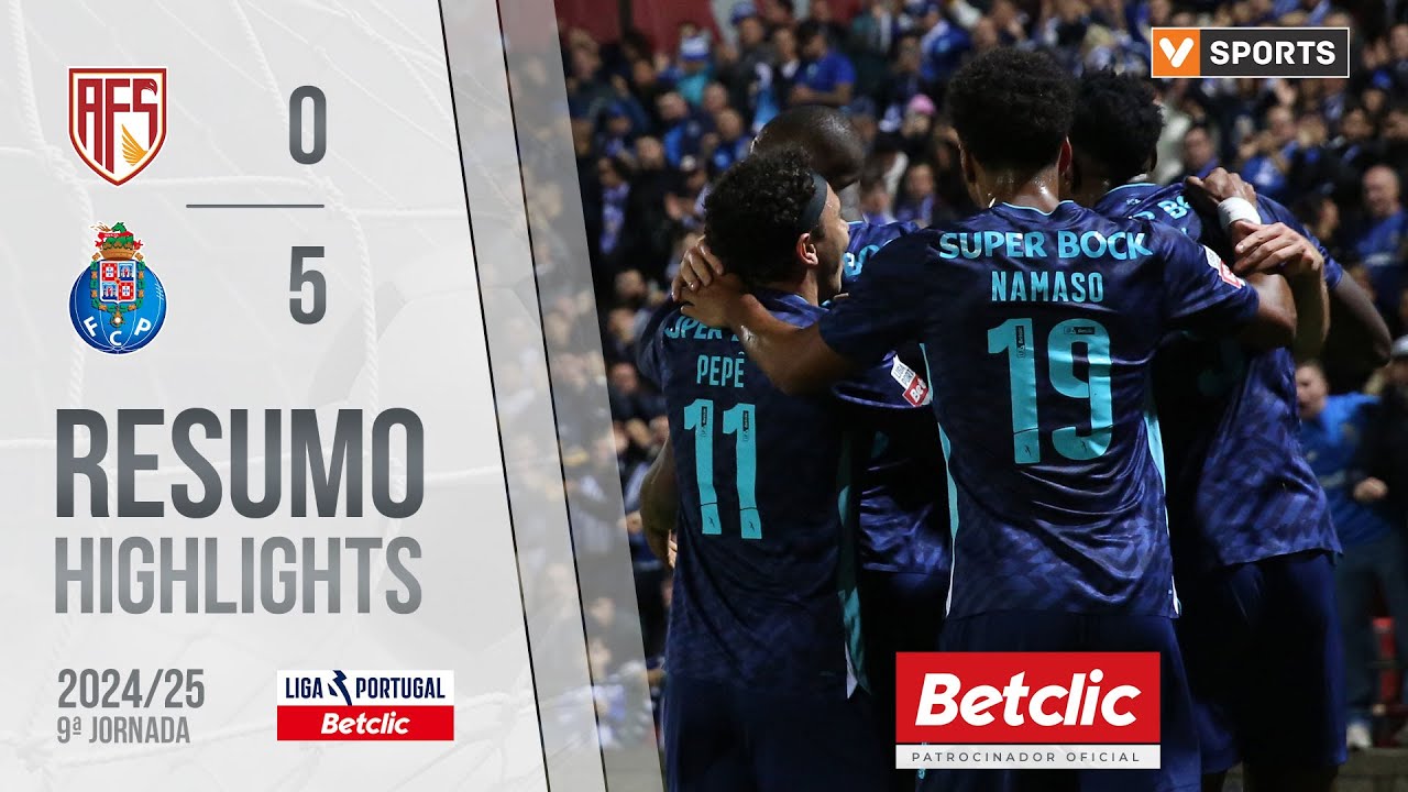 Resumo: AVS 0-5 FC Porto (Liga 24/25 #9) | CA Notícias | Canal Alternativo de Notícias Resumo: AVS 0-5 FC Porto (Liga 24/25 #9)