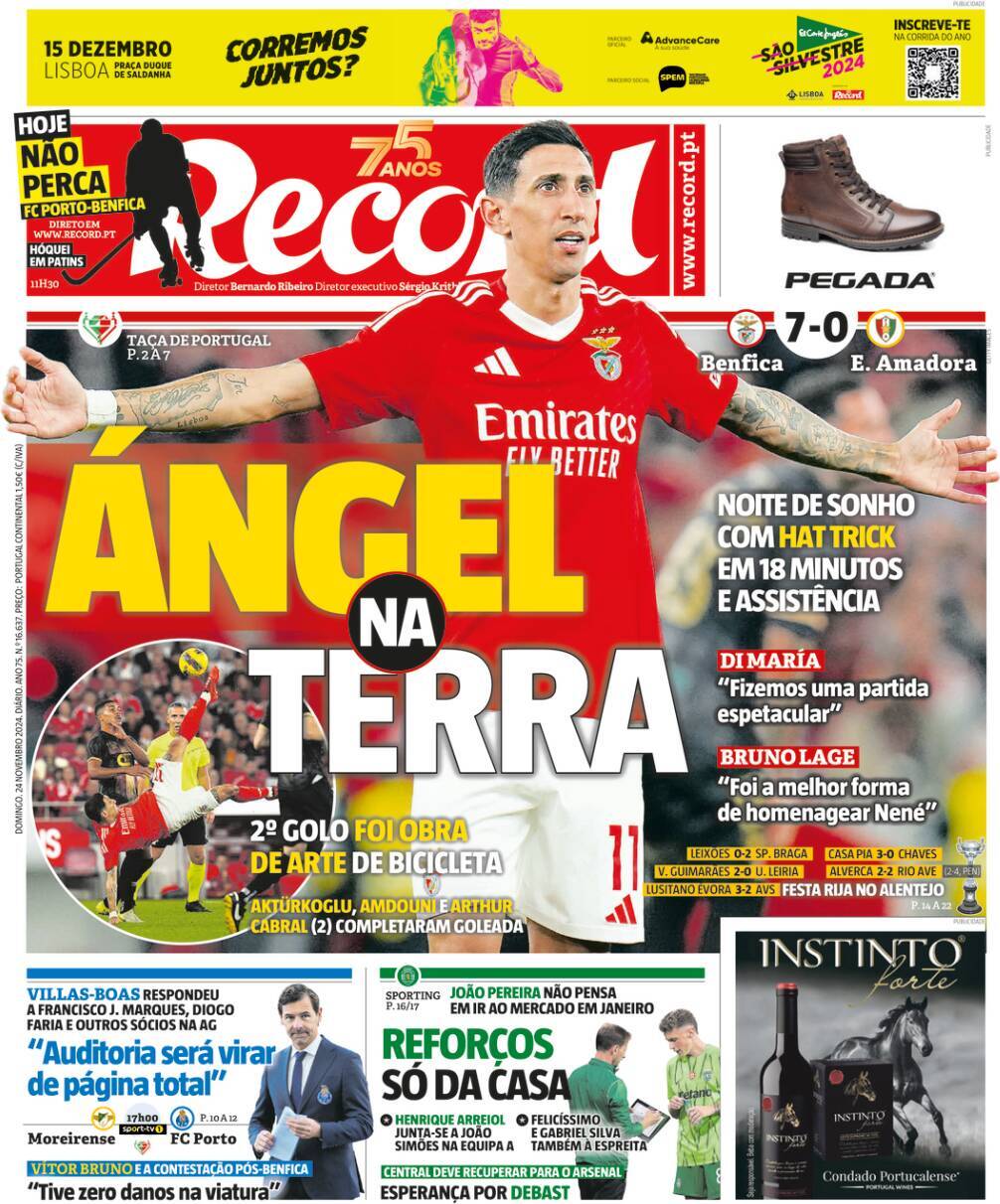 Record: Capa da Edi&ccedil;&atilde;o de domingo, 24 de novembro 2024