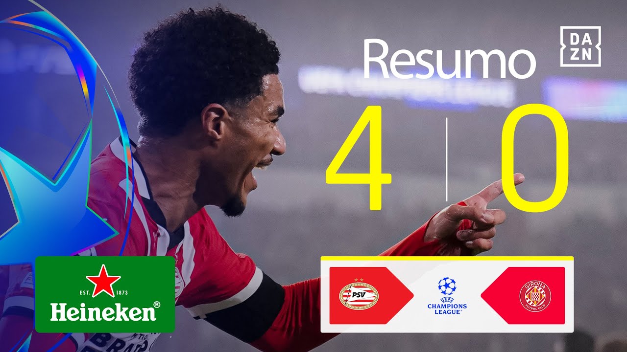 Resumo | PSV 4-0 Girona | Champions League 24/25