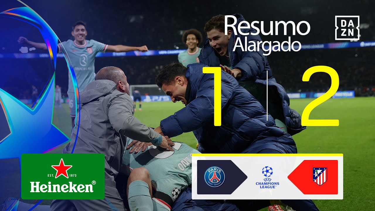 Resumo alargado | PSG 1-2 Atletico Madrid | Champions League 24/25
