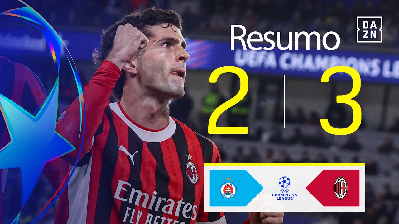 Resumo | Slovan Bratislava 2-3 AC Milan | Champions League 24/25