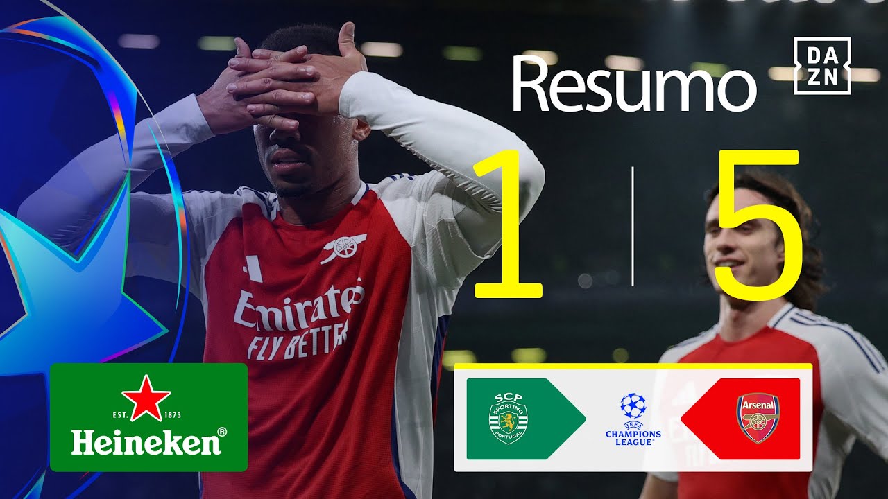Resumo | Sporting CP 1-5 Arsenal | Champions League 24/25