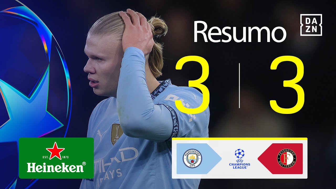 Resumo | Man City 3-3 Feyenoord | Champions League 24/25