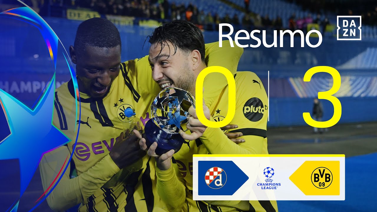Resumo | Dinamo Zagreb 0-3 Dortmund | Champions League 24/25