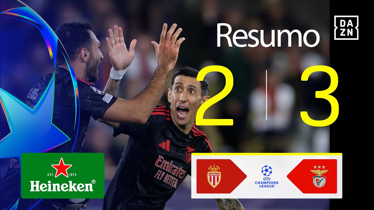 Resumo | Monaco 2-3 SL Benfica | Champions League 24/25