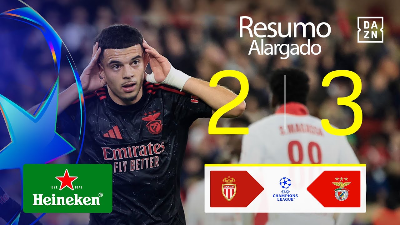 Resumo alargado | Monaco 2-3 SL Benfica | Champions League 24/25