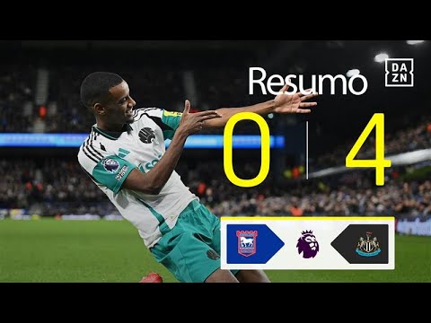Resumo | Ipswich Town FC 0-4 Newcastle | Premier League 24/25
