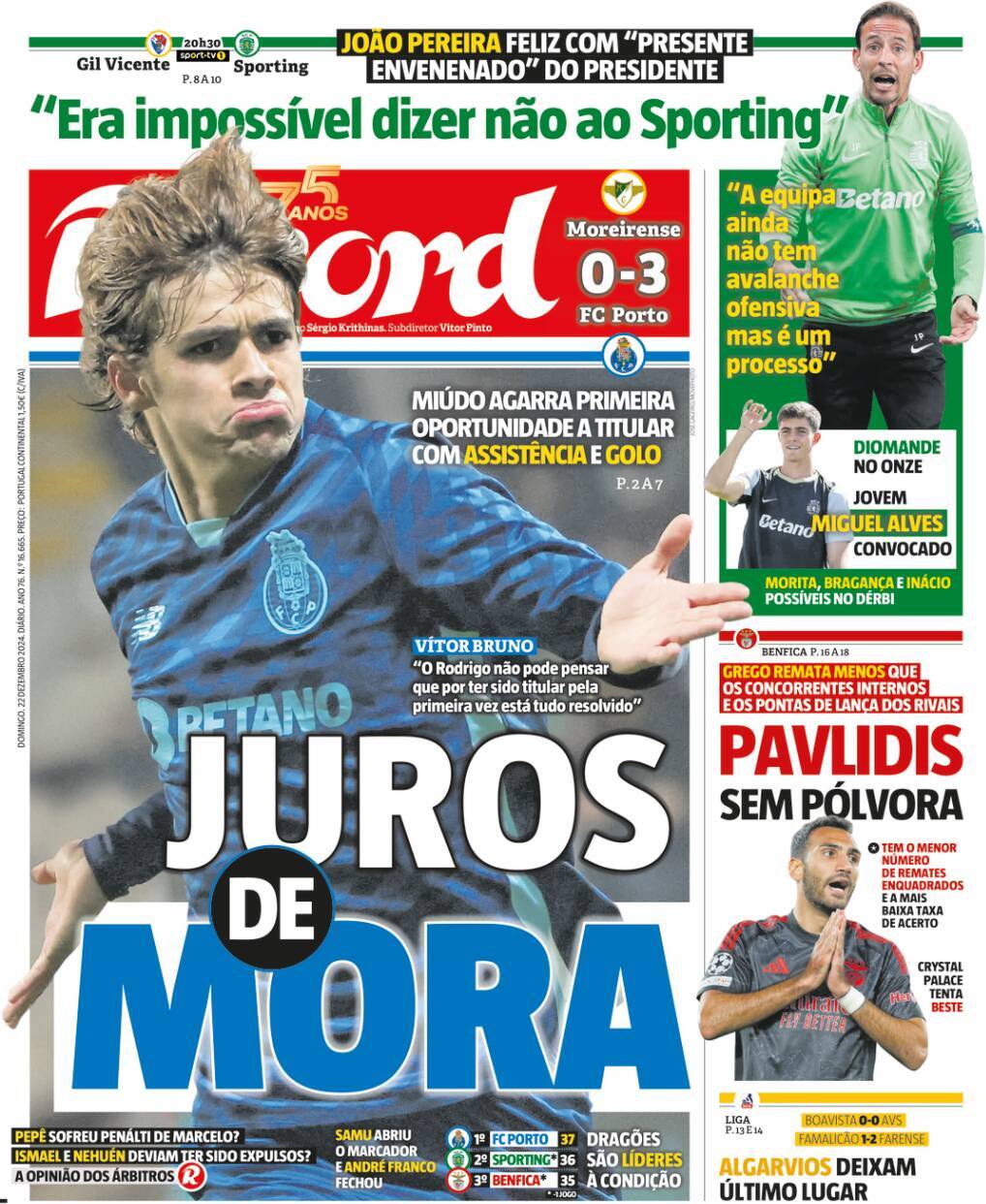 Record: Capa da Edi&ccedil;&atilde;o de domingo, 22 de dezembro 2024