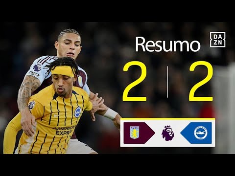 Resumo | Aston Villa 2-2 Brighton | Premier League 24/25