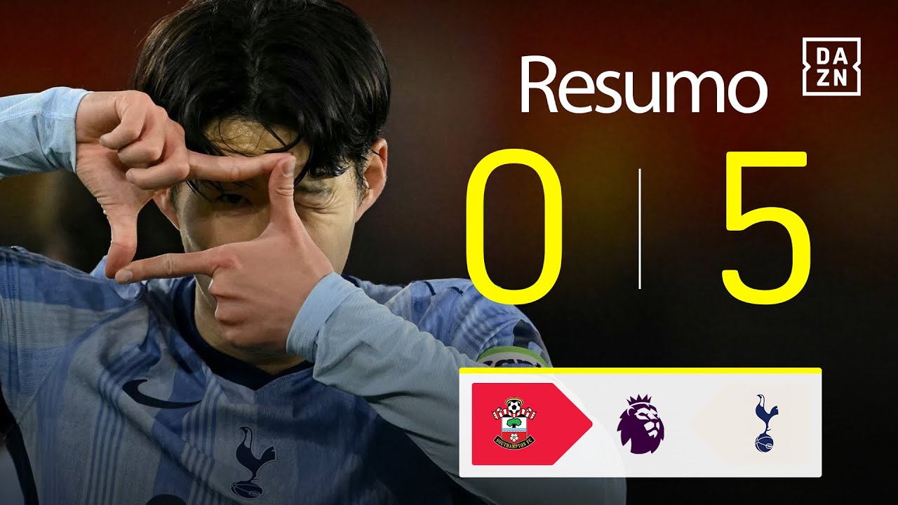 Resumo | Southampton 0-5 Tottenham | Premier League 24/25