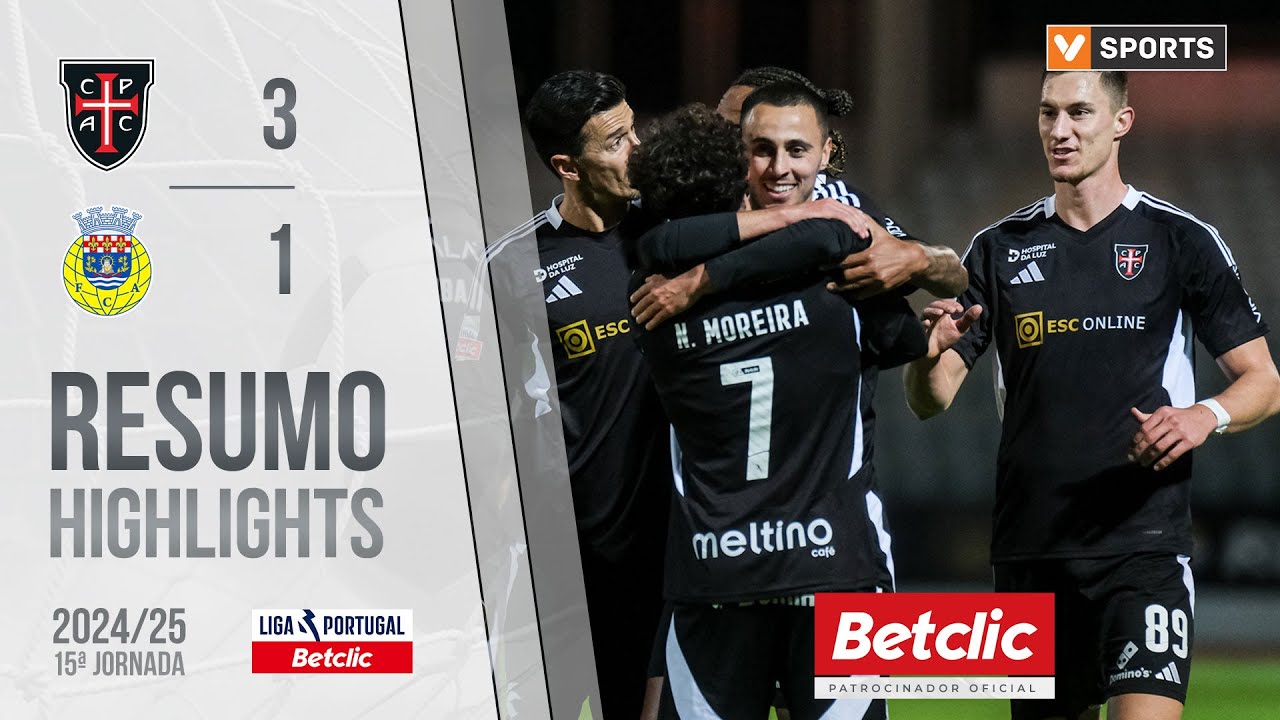 Resumo: Casa Pia 3-1 Arouca (Liga 24/25 #15)
