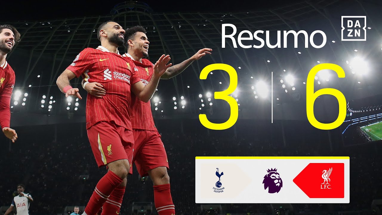 Resumo | Tottenham 3-6 Liverpool | Premier League 24/25