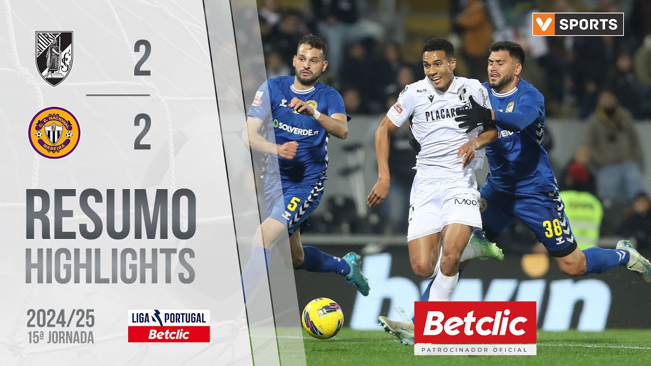 Resumo: Vit&oacute;ria SC 2-2 Nacional (Liga 24/25 #15)