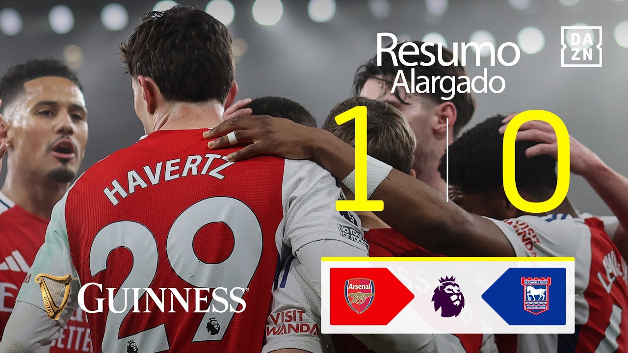 Resumo alargado | Arsenal 1-0 Ipswich Town | Premier League 24/25
