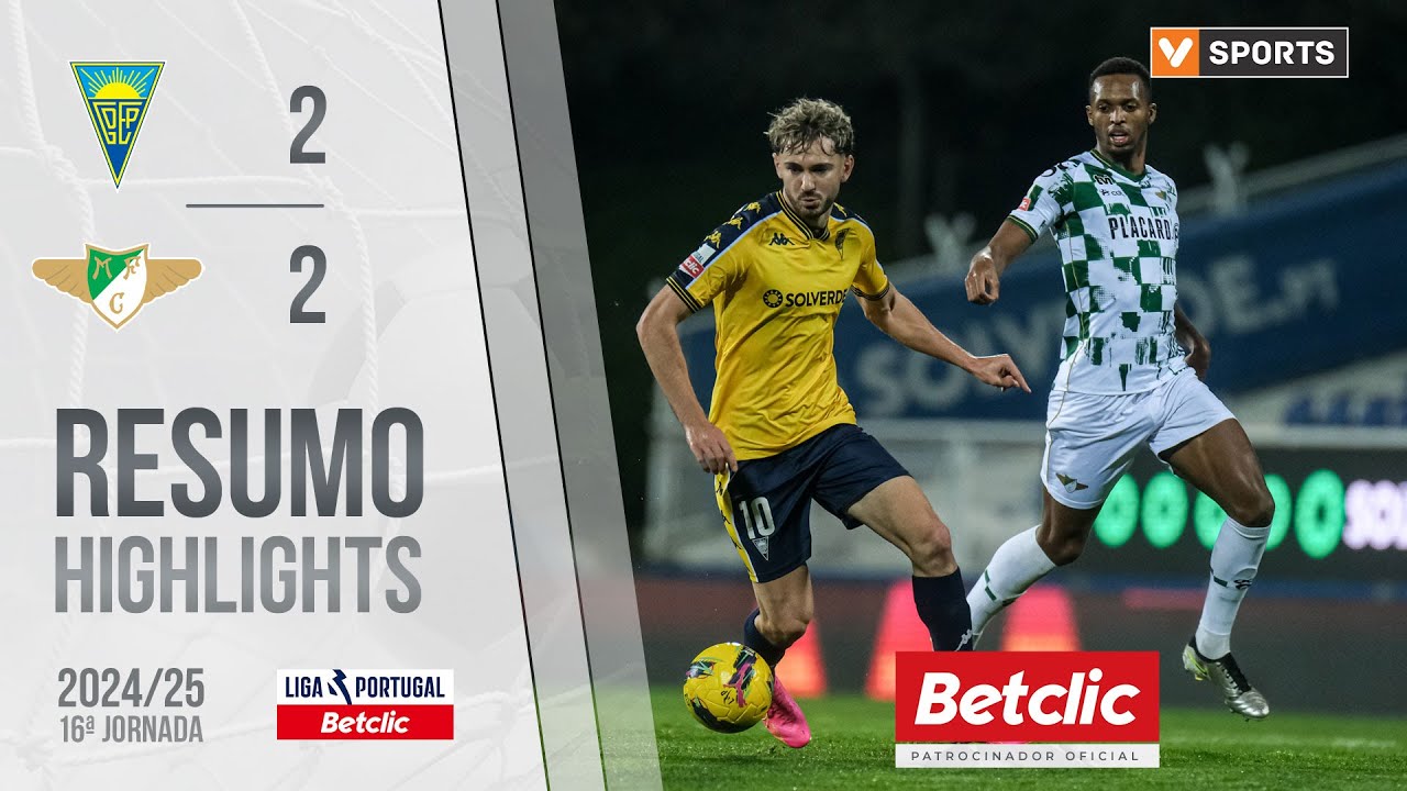 Resumo: Estoril 2-2 Moreirense (Liga 24/25 #16)