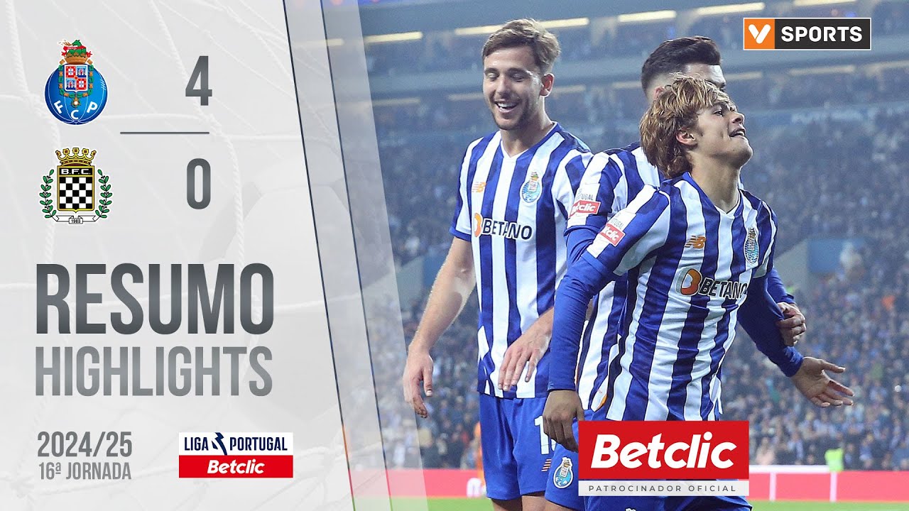 Resumo: FC Porto 4-0 Boavista (Liga 24/25 #16)