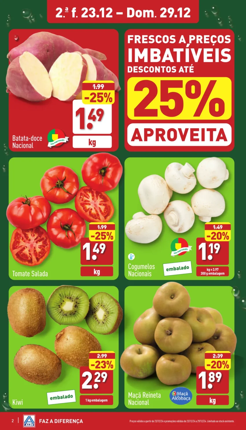 Antevis&atilde;o Folheto ALDI (23 a 29 dezembro)