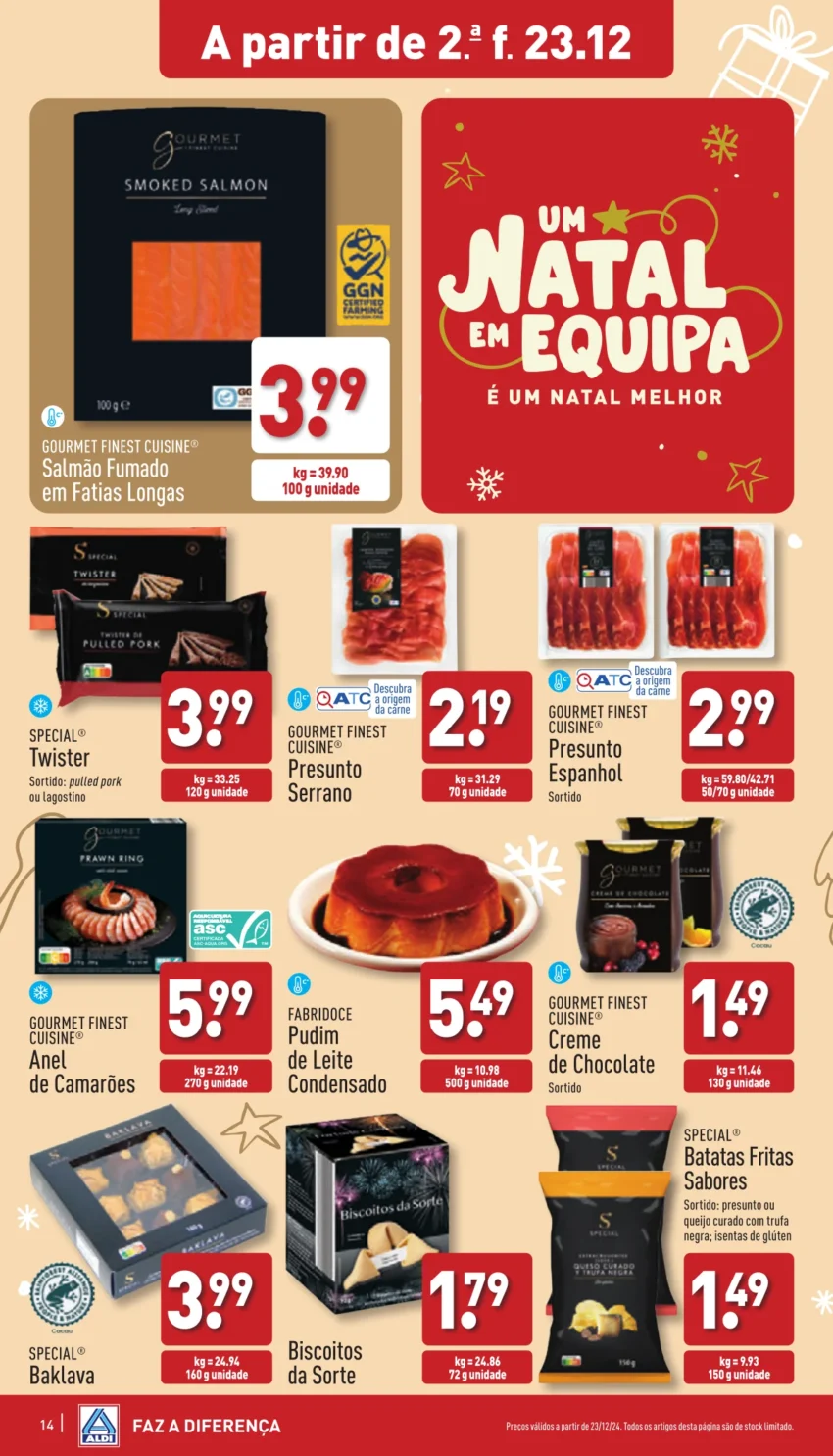 Antevis&atilde;o Folheto ALDI (23 a 29 dezembro)