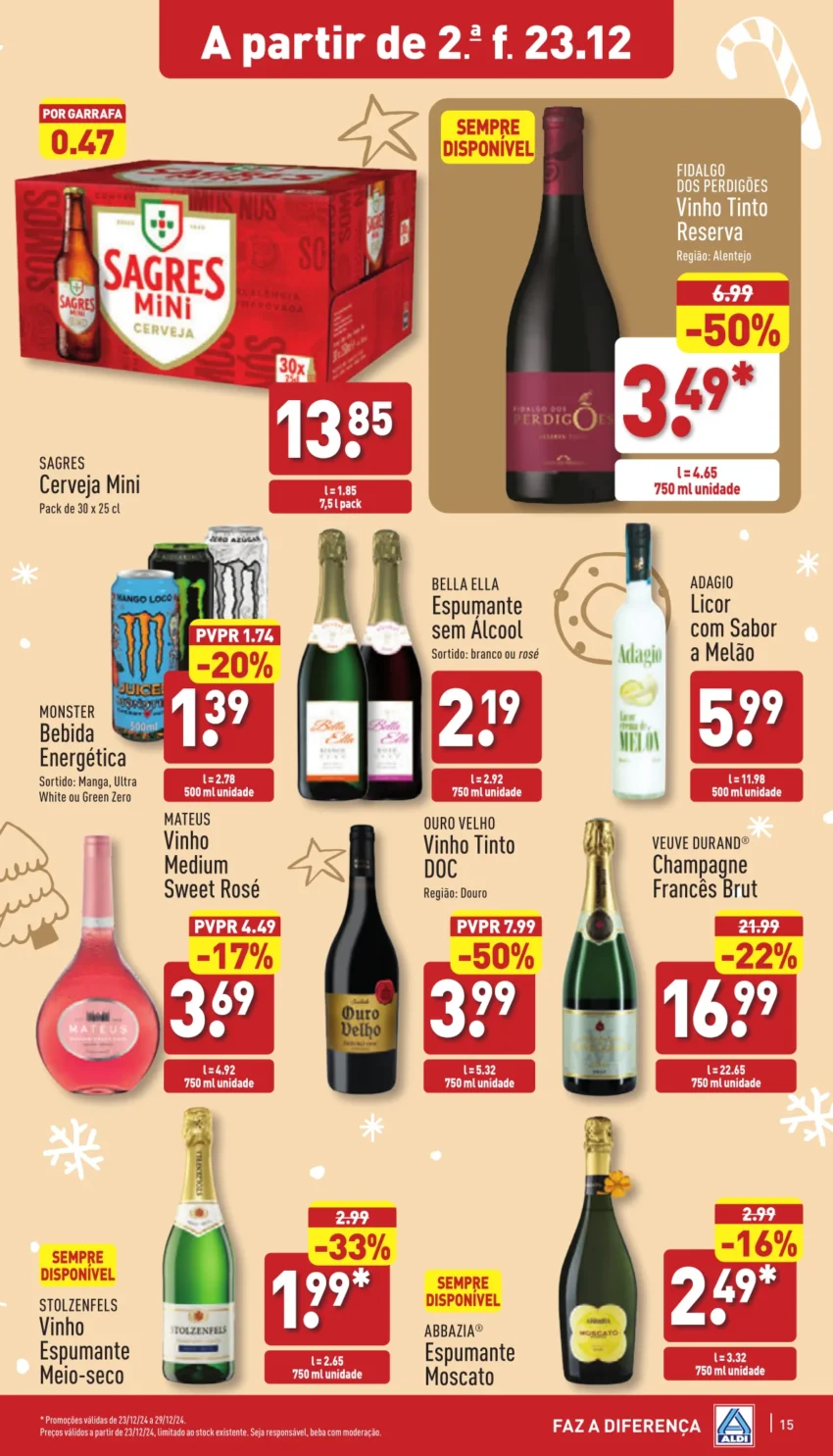 Antevis&atilde;o Folheto ALDI (23 a 29 dezembro)
