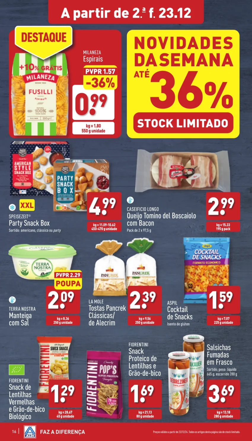 Antevis&atilde;o Folheto ALDI (23 a 29 dezembro)
