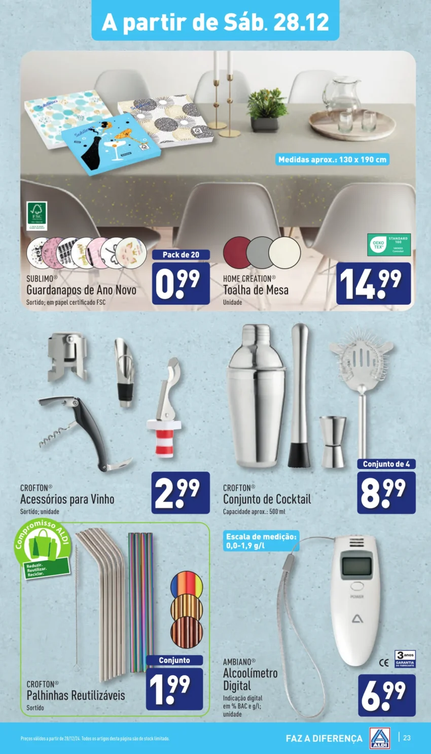 Antevis&atilde;o Folheto ALDI (23 a 29 dezembro)