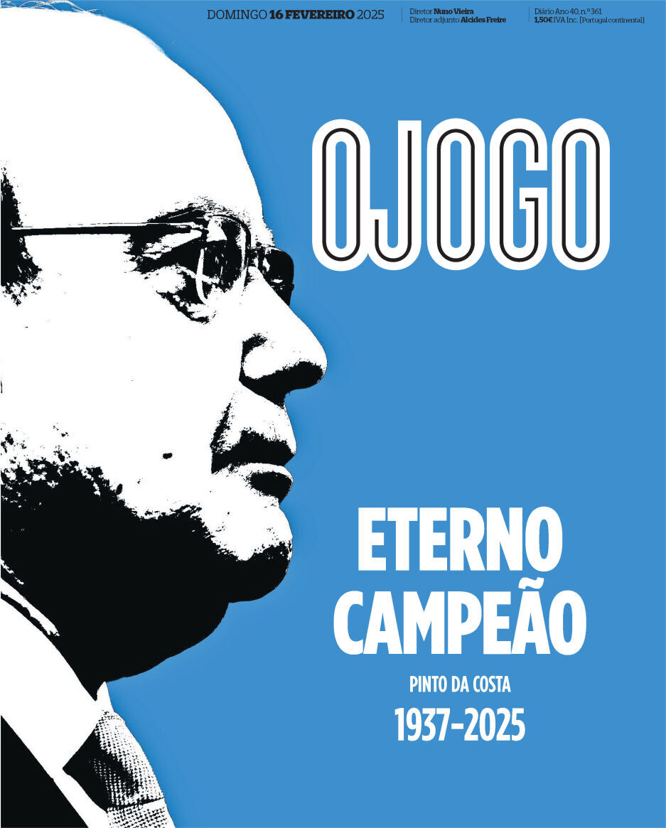 O Jogo: Capa da Edi&ccedil;&atilde;o de domingo, 16 de fevereiro 2025
