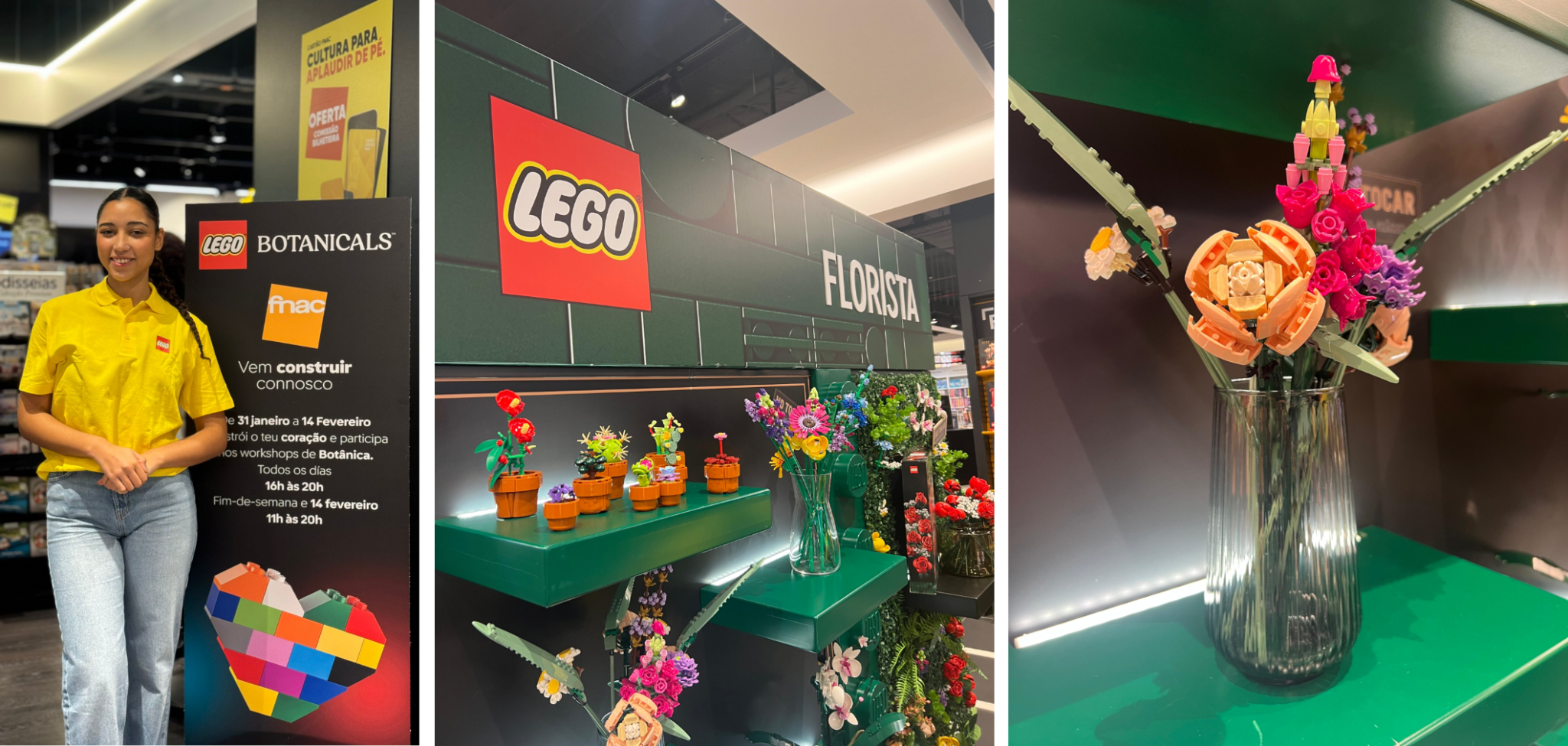 FNAC Colombo transforma o romance com LEGO