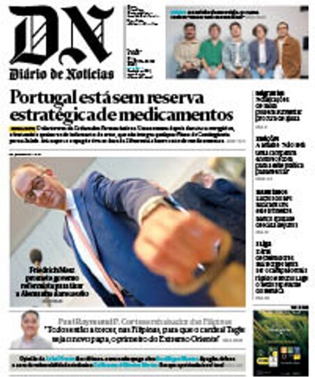 Di&aacute;rio de Not&iacute;cias: Capa da Edi&ccedil;&atilde;o de ter&ccedil;a-feira, 06 de maio 2025