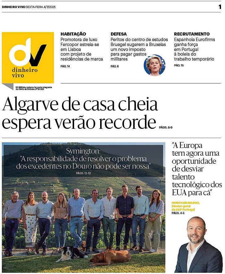 Di&aacute;rio de Not&iacute;cias: Capa da Edi&ccedil;&atilde;o de sexta-feira, 04 de julho 2025