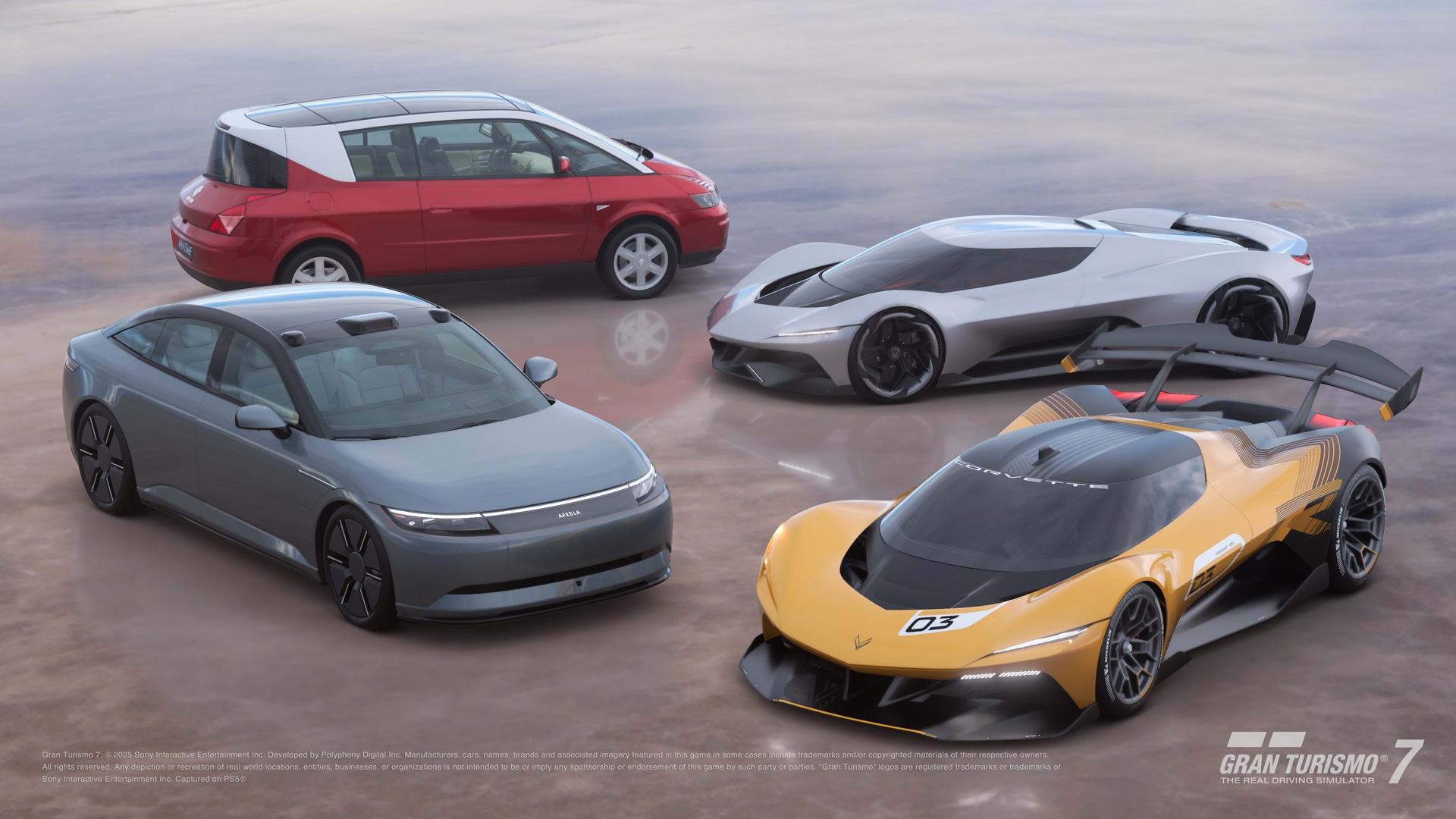 Os novos concept cars da Chevrolet chegam hoje a Gran Turismo 7 numa atualiza&ccedil;&atilde;o gratuita