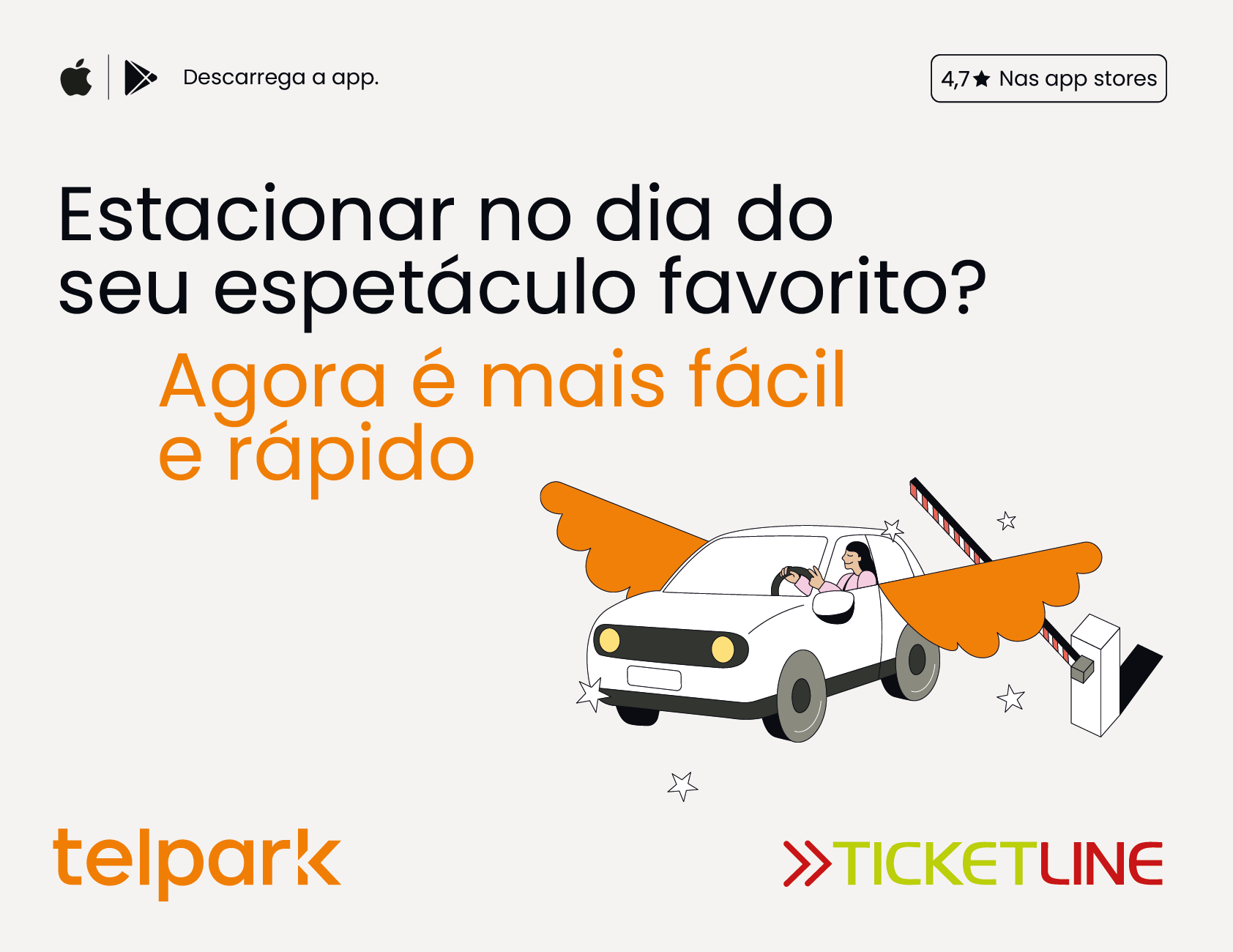 Ticketline e Telpark associam-se para melhorar a experi&ecirc;ncia de um expet&aacute;culo