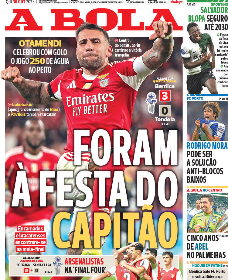 Record: Capa da Edi&ccedil;&atilde;o de quinta-feira, 30 de outubro 2025