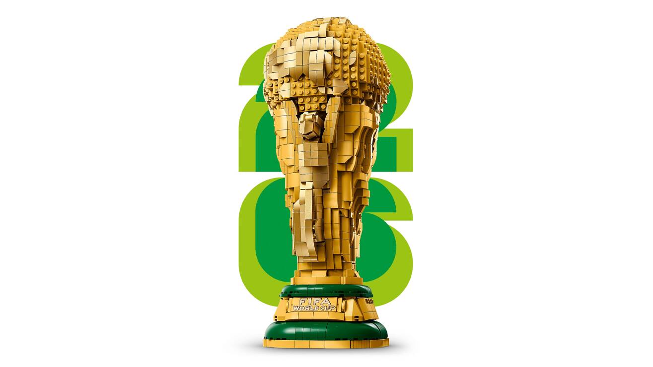 Poder&aacute; ter o Trof&eacute;u do Campeonato do Mundo da FIFA em sua casa em LEGO