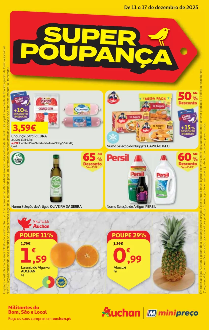 Folheto Auchan/Minipre&ccedil;o (11 a 17 dezembro)