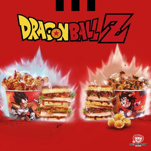 KFC e Dragon Ball Z: Uma fus&atilde;o de sabor