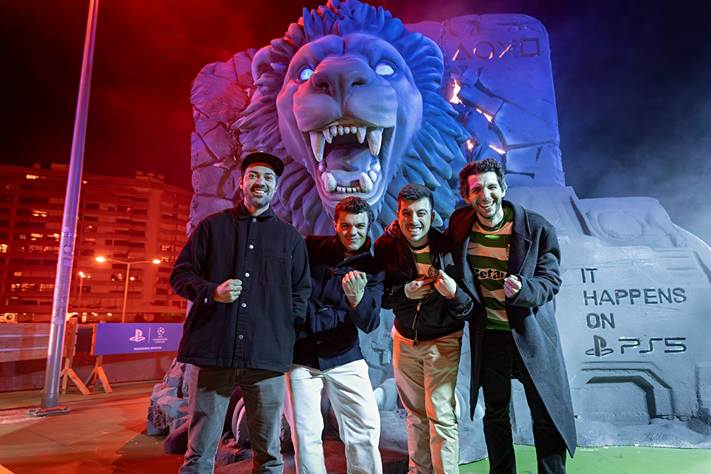 PlayStation Portugal ergueu um le&atilde;o gigante no Est&aacute;dio Jos&eacute; Alvalade