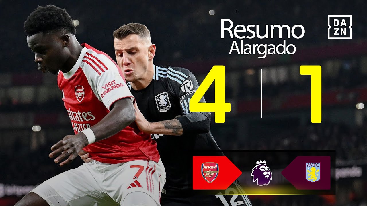 Resumo alargado | Arsenal 4-1 Aston Villa | Premier League 25/26