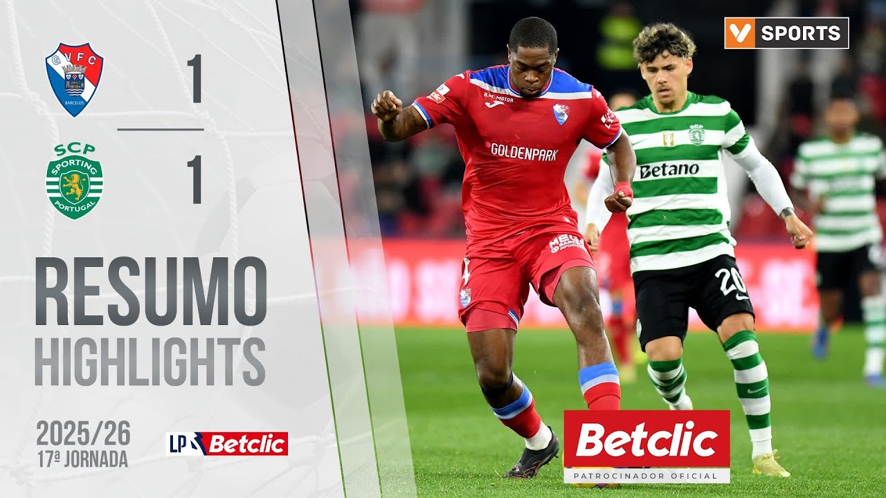 Resumo: Gil Vicente 1-1 Sporting (Liga 25/26 #17)