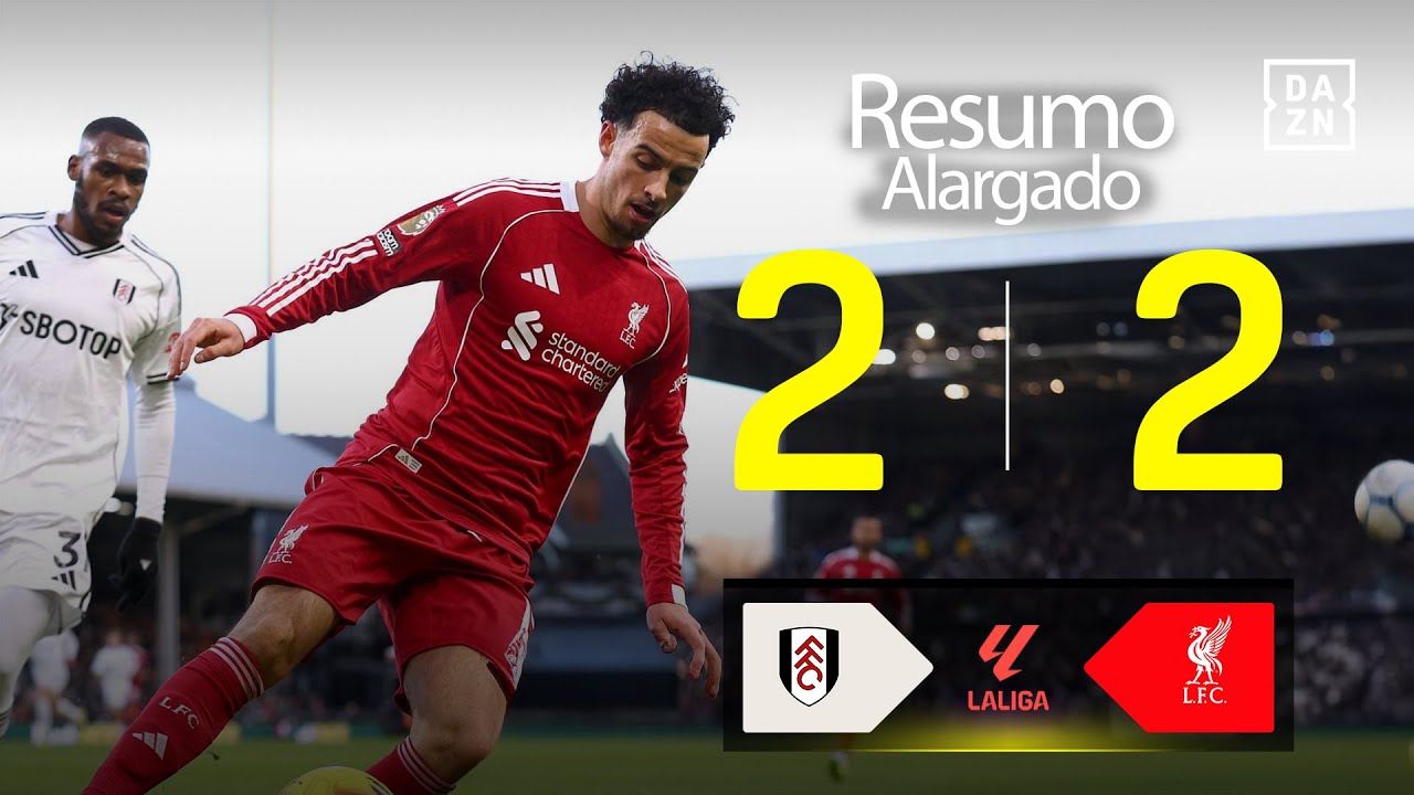Resumo alargado | Fulham 2-2 Liverpool | Premier League 25/26
