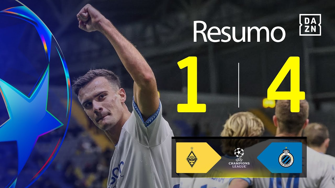 Resumo | Kairat 1-4 Club Brugge | Champions League